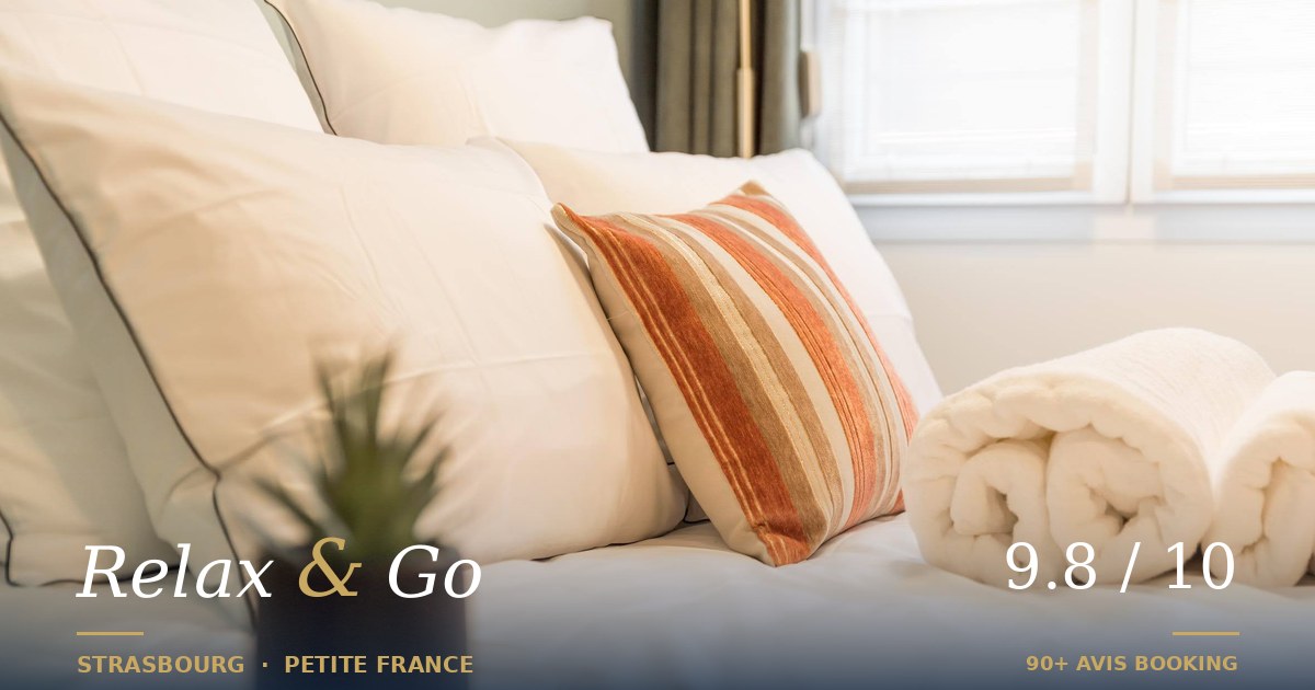 Chambre premium avec linge hôtelier — appartement Relax & Go Strasbourg Petite France